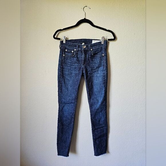 Rag & Bone Ankle Skinny Jeans In Tonal River Size 25 - Picture 2 of 8